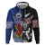 Custom Aotearoa and Samoa Rugby Hoodie Maori Warrior and Teuila Emblem-Tatau with Taniko Art