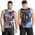 Custom Aotearoa and Samoa Rugby Men Tank Top Maori Warrior and Teuila Emblem-Tatau with Taniko Art