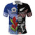 Custom Aotearoa and Samoa Rugby Polo Shirt Maori Warrior and Teuila Emblem-Tatau with Taniko Art