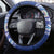 Aotearoa and Samoa Rugby Steering Wheel Cover Maori Warrior and Teuila Emblem-Tatau with Taniko Art