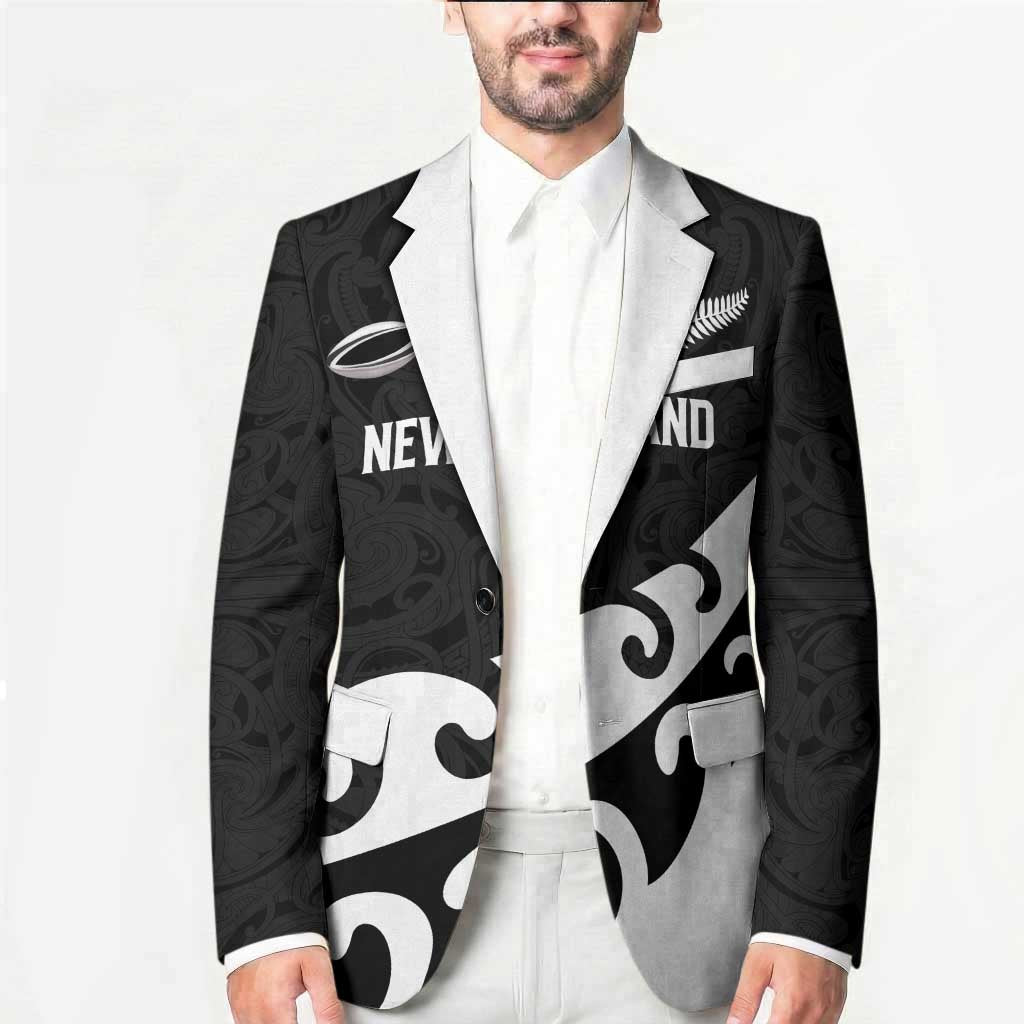 Custom NZ Rugby Blazer Koru and Silver Fern Sporty Style LT03 - Polynesian Pride