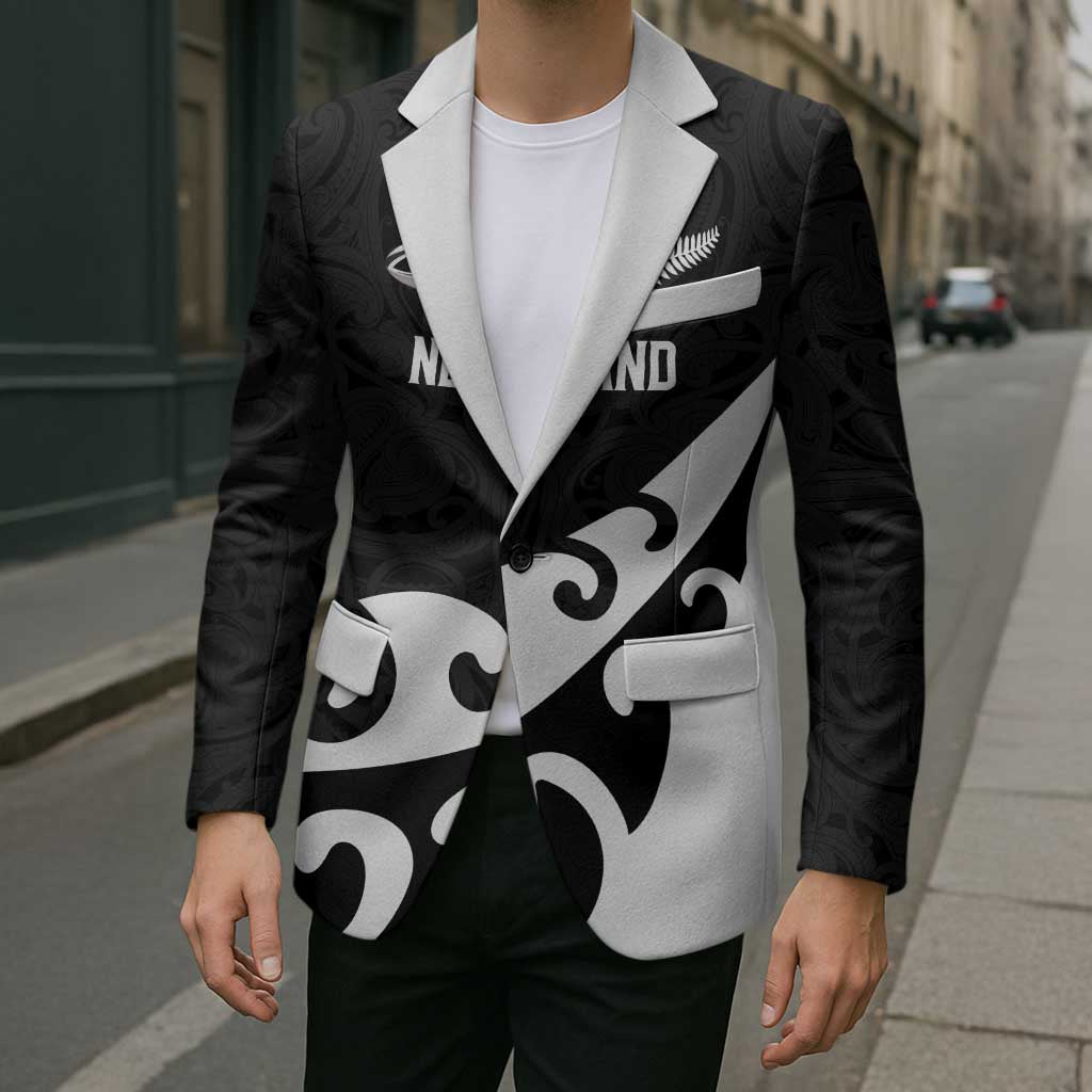Custom NZ Rugby Blazer Koru and Silver Fern Sporty Style LT03 - Polynesian Pride