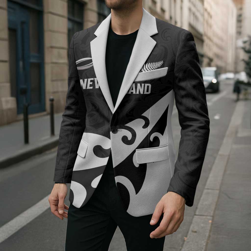 Custom NZ Rugby Blazer Koru and Silver Fern Sporty Style LT03 - Polynesian Pride