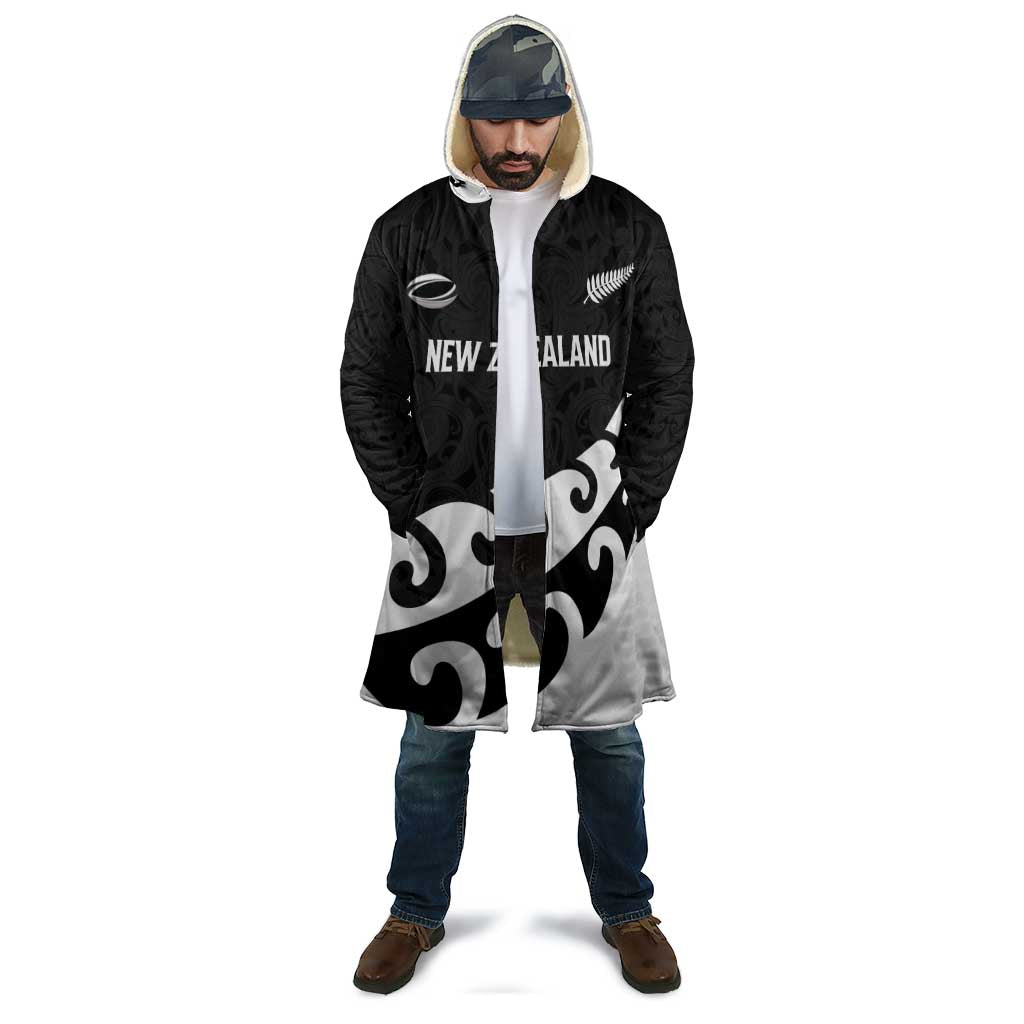 Custom NZ Rugby Cloak Koru and Silver Fern Sporty Style LT03 - Polynesian Pride