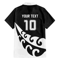 Custom NZ Rugby Hawaiian Shirt Koru and Silver Fern Sporty Style