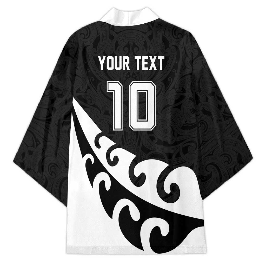 Custom NZ Rugby Kimono Koru and Silver Fern Sporty Style
