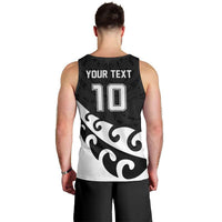 Custom NZ Rugby Men Tank Top Koru and Silver Fern Sporty Style LT03 - Polynesian Pride