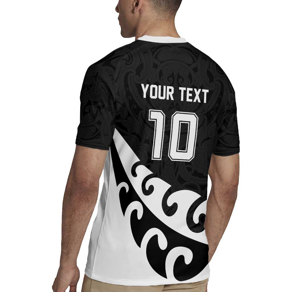 Custom NZ Rugby Rugby Jersey Koru and Silver Fern Sporty Style LT03 - Polynesian Pride