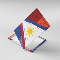 Philippines National Flag Day Canvas Wall Art Polynesian and Yakan Tattoo Brush Style