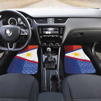 Philippines National Flag Day Car Mats Polynesian and Yakan Tattoo Brush Style