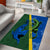 Solomon Island Crocodile and Shark Area Rug Polynesian Pattern