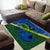 Solomon Island Crocodile and Shark Area Rug Polynesian Pattern