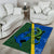 Solomon Island Crocodile and Shark Area Rug Polynesian Pattern