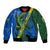 Solomon Island Crocodile and Shark Bomber Jacket Polynesian Pattern