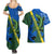 Solomon Island Crocodile and Shark Couples Matching Summer Maxi Dress and Hawaiian Shirt Polynesian Pattern