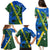 Solomon Island Crocodile and Shark Family Matching Puletasi and Hawaiian Shirt Polynesian Pattern