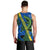 Solomon Island Crocodile and Shark Men Tank Top Polynesian Pattern