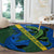 Solomon Island Crocodile and Shark Round Carpet Polynesian Pattern