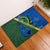 Solomon Island Crocodile and Shark Rubber Doormat Polynesian Pattern