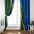 Solomon Island Crocodile and Shark Window Curtain Polynesian Pattern