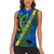 Solomon Island Crocodile and Shark Women Sleeveless Polo Shirt Polynesian Pattern