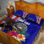 Personalised American Samoa and United States Quilt Bed Set Bald Eagle and Seal Hibiscus Polynesian Pattern