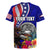 Personalised American Samoa and United States Rugby Jersey Bald Eagle and Seal Hibiscus Polynesian Pattern