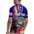 Personalised American Samoa and United States Rugby Jersey Bald Eagle and Seal Hibiscus Polynesian Pattern