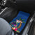 Guam Liberation Day 80th Anniversary Car Mats Palm Tree and Seal Artwork Hibiscus Polynesian Pattern