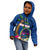 Guam Liberation Day 80th Anniversary Kid Hoodie Palm Tree and Seal Artwork Hibiscus Polynesian Pattern