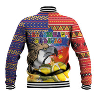 Philippines Kadayawan Baseball Jacket Filipino Eagle Durian with Polynesian and Igorots Pattern