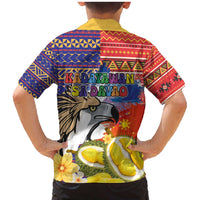 Philippines Kadayawan Family Matching Mermaid Dress and Hawaiian Shirt Filipino Eagle Durian with Polynesian and Igorots Pattern