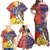 Philippines Kadayawan Family Matching Off Shoulder Maxi Dress and Hawaiian Shirt Filipino Eagle Durian with Polynesian and Igorots Pattern