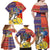 Philippines Kadayawan Family Matching Off Shoulder Maxi Dress and Hawaiian Shirt Filipino Eagle Durian with Polynesian and Igorots Pattern