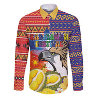 Philippines Kadayawan Family Matching Puletasi and Hawaiian Shirt Filipino Eagle Durian with Polynesian and Igorots Pattern