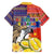 Philippines Kadayawan Family Matching Tank Maxi Dress and Hawaiian Shirt Filipino Eagle Durian with Polynesian and Igorots Pattern