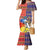 Philippines Kadayawan Mermaid Dress Filipino Eagle Durian with Polynesian and Igorots Pattern