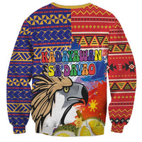 Philippines Kadayawan Sweatshirt Filipino Eagle Durian with Polynesian and Igorots Pattern