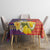 Philippines Kadayawan Tablecloth Filipino Eagle Durian with Polynesian and Igorots Pattern