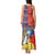 Philippines Kadayawan Tank Maxi Dress Filipino Eagle Durian with Polynesian and Igorots Pattern