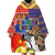 Philippines Kadayawan Wearable Blanket Hoodie Filipino Eagle Durian with Polynesian and Igorots Pattern