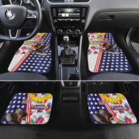 Hawaii and United States Together Car Mats Seal of Hawaii and Bald Eagle - Polynesian Pride
