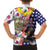 Hawaii and United States Together Kid Hawaiian Shirt Seal of Hawaii and Bald Eagle - Polynesian Pride