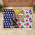 Hawaii and United States Together Rubber Doormat Seal of Hawaii and Bald Eagle - Polynesian Pride