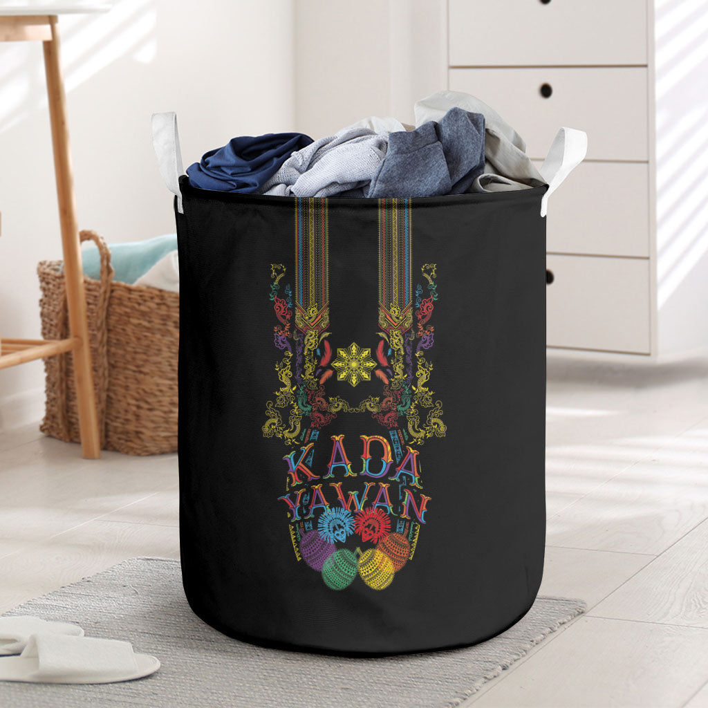 Philippines Kadayawan Festival Laundry Basket Polynesian Tribal Art Barong Style