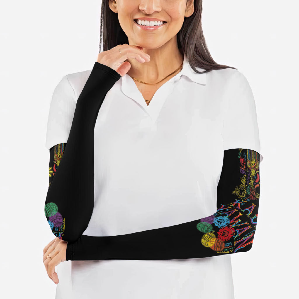 Philippines Kadayawan Festival Arm Sleeves Polynesian Tribal Art Barong Style