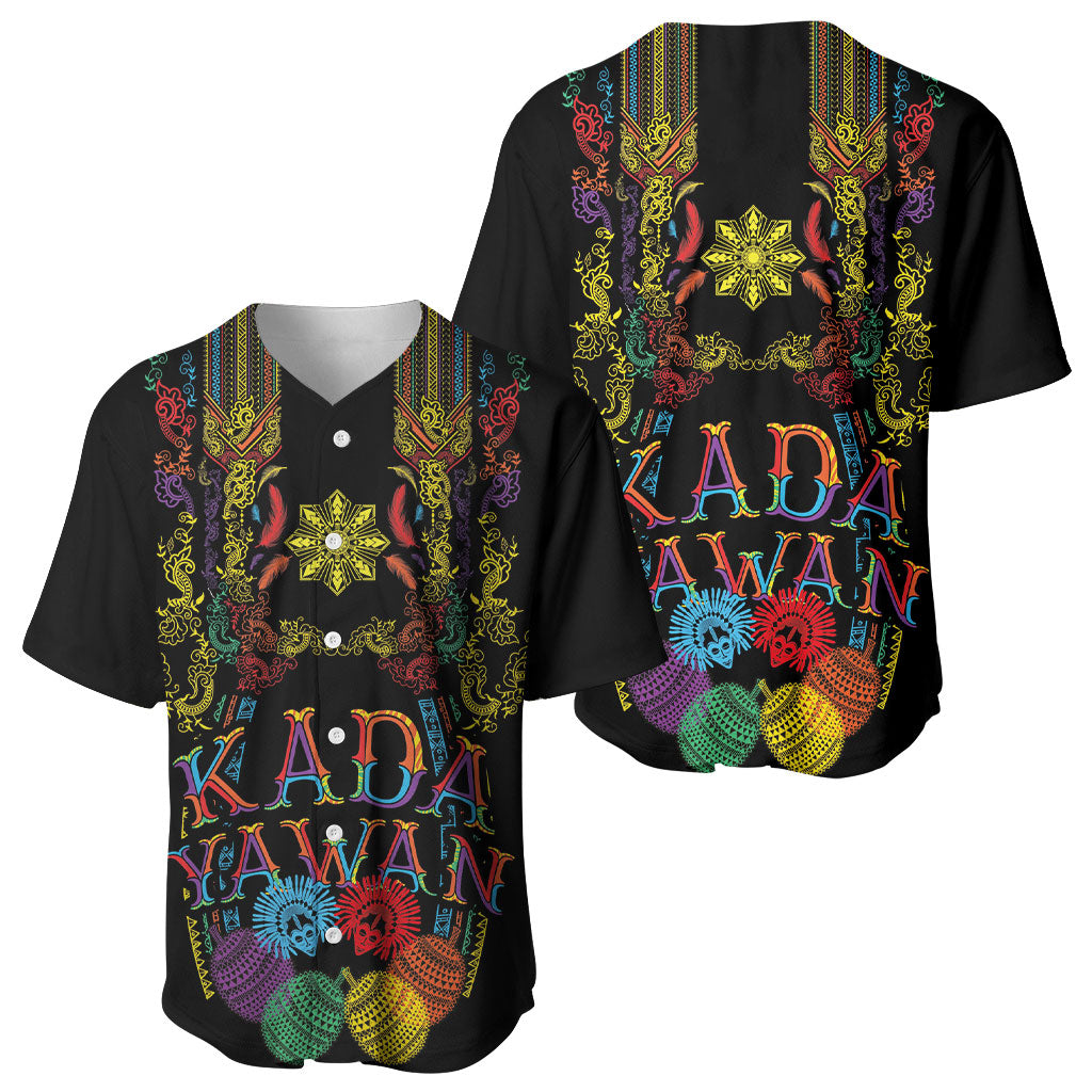Philippines Kadayawan Festival Baseball Jersey Polynesian Tribal Art Barong Style