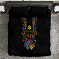 Philippines Kadayawan Festival Bedding Set Polynesian Tribal Art Barong Style