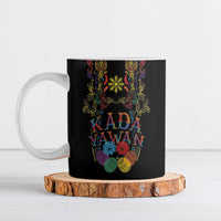 Philippines Kadayawan Festival Ceramic Mug Polynesian Tribal Art Barong Style