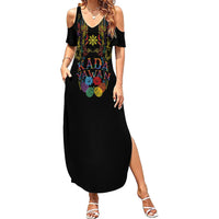 Philippines Kadayawan Festival Family Matching Summer Maxi Dress and Hawaiian Shirt Polynesian Tribal Art Barong Style